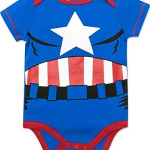 Marvel Baby Boys’ 5 Pack Bodysuits – The Hulk, Spiderman, Iron Man and Captain America