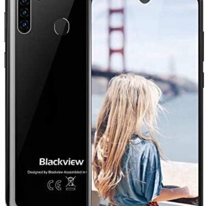 Blackview A80 Pro-6.49 inches Smartphone, 4GB RAM+64G ROM Unlocked Cell Phone with Quad Camera 13MP, 4680mAh Battery, 4G Global Version Dual SIM Phone, Fingerprint, Face ID – Black