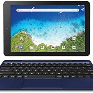 Newest High Performance RCA Viking Pro 10.1 inches 2-in-1 Touchscreen Laptop Computer Tablet Quad-Core 1G Memory 32GB Hard Drive Detachable-Keyboard Android 8.1 (Blue) (Renewed)