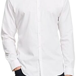 Calvin Klein Men’s Long Sleeve Button Down Solid Shirt