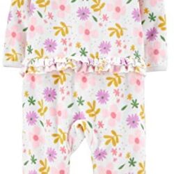 Simple Joys by Carter’s Baby Girls’ 2-Pack Fleece Footed Sleep and Play