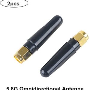2pcs 2.4G 5.8G FPV TX Antenna RPSMA Male Dipole Whip FPV Antenna for FPV Multicopter Racing Drone Quadcopter
