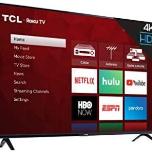 TCL 43S425  43 Inch 4K Ultra HD Smart Roku LED TV (2018)