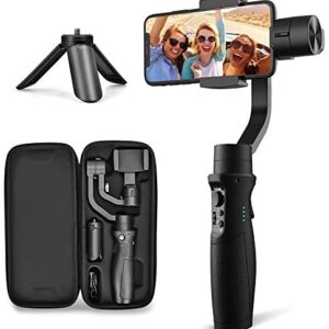 3-Axis Gimbal Stabilizer for iPhone X XR XS Smartphone Vlog Youtuber Live Video Record with Sport Inception Mode Face Object Tracking Motion Time-Lapse – Hohem Isteady Mobile Plus (Upgraded New)