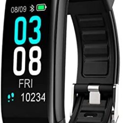 Fitness Tracker, NYZ Activity Tracker Heart Rate Monitor Step Calorie Tracker Counter Pedometer Fitness Health Exercise Watch Smart Fitness Bands Bracelet with IP68 Waterproof for Women Men Kids