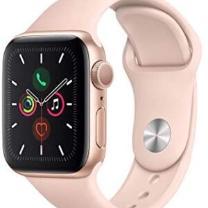 Apple Watch Series 5 (GPS, 40mm) – Gold Aluminum Case with Pink Sport Band