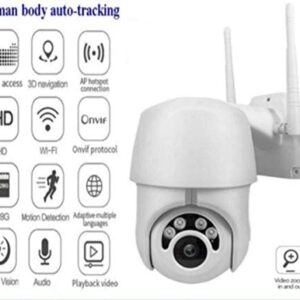 1080P PTZ Outdoor IP Camera Topmall1 Speed Wireless WiFi Security Camera Dome Auto-Tracking Pan Tilt Zoom 2MP Net Work Loop Recording CCTV Surveillance