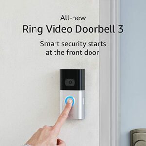 All-new Ring Video Doorbell 3 – 1080p HD video, improved motion detection, easy installation