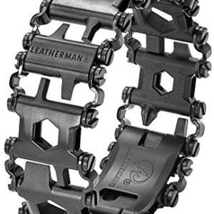 LEATHERMAN, Tread Bracelet, The Original Travel Friendly Wearable Multitool, Built in the USA, Black (FFP)