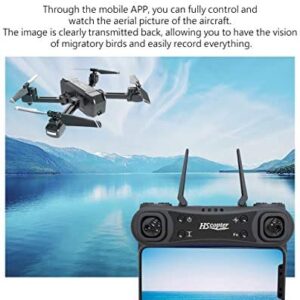 HScopter Foldable Drone with WiFi FPV Live Video 4K Camera and 720P Optical Flow Positioning Camera, Altitude Hold/Headless Mode/Trajectory Flight/APP Control,Perfect Present Gift for Birthday