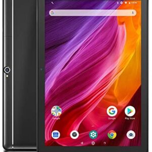 Dragon Touch K10 Tablet, 10 inch Android Tablet with 16 GB Quad Core Processor, 1280×800 IPS HD Display, Micro HDMI, GPS, FM, 5G WiFi, Black Metal Body