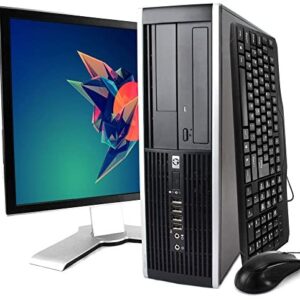 HP Elite Desktop PC Computer Intel Core i5 3.1-GHz, 8 gb Ram, 1 TB Hard Drive, DVDRW, 19 Inch LCD Monitor, Keyboard, Mouse, Wireless WiFi, Windows 10  (Renewed)