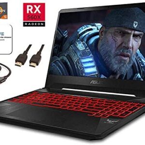 Asus TUF Gaming Laptop, 15.6” IPS Full HD, AMD Quad-Core Ryzen 5 3550H up to 3.7Ghz, Radeon Rx 560X, Backlit Keyboard Bluetooth Windows 10 + CUE Accessories (8GB DDR4, 256GB SSD+1TB HDD)