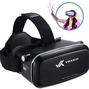 Virtual Reality Headset 3D VR Glasses by Voxkin – High Definition Optical Lens, Fully Adjustable Strap, Focal and Object Distance – Perfect VR Headset for iPhone, Samsung and any Phones 3.5″ to 6.5″