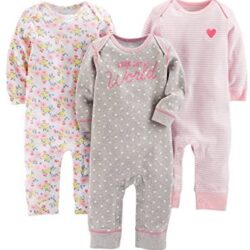 Simple Joys by Carter’s Baby Girls’ 3-Pack Jumpsuits