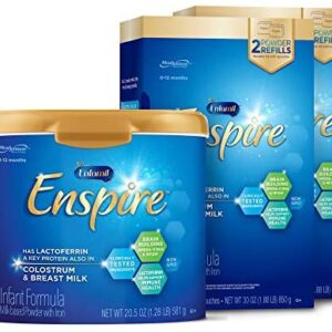 Enfamil Enspire Baby Formula Milk Powder & Refills, 102.5 Ounce, Omega 3 DHA, Probiotics, Immune Support Pack of 4