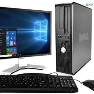 2018 Dell OptiPlex Desktop Complete Computer Package with DVD, WiFi, Windows 10 – Keyboard, Mouse, 19in LCD Monitor(Brands May Vary) (Renewed) – Multi-Language Support English/Spanish