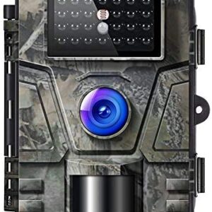 Victure Trail Game Camera 16MP with Night Vision Motion Activated 1080P Hunting Cameras with Low Glow and Upgraded Waterproof IP66 for Outdoor Wildlife Watching