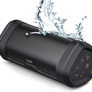 NYNE Boost Portable Waterproof Bluetooth Speakers with Premium Stereo Sound – IP67, 20 Hours Play-time, 100 ft Range, Built-in Power Bank and Mic, True Wireless Stereo, Loud Wireless Speaker