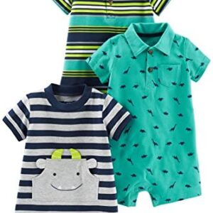 Simple Joys by Carter’s Baby Boys’ 3-Pack Rompers