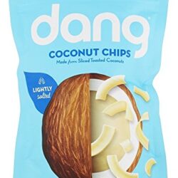 Dang Keto Toasted Coconut Chips | Lightly Salted Unsweetened | 1 Pack | Keto Certified, Vegan, Gluten Free, Paleo Friendly, Non GMO, Healthy Snacks Made with Whole Foods | 3.17 Oz Resealable Bags