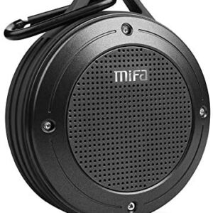 Bluetooth Speaker, MIFA F10 Portable Speaker with Enhanced 3D Stereo Bass Sound, IP56 Dustproof Waterproof, 10-Hour Playtime, Built-in Mic, Micro SD Card Slot, USB Audio Input