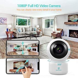 HeimVision 1080P Security Camera, HM203 UG WiFi Home Indoor Camera with Smart Night Vision/2 Way Audio/Motion Detection, Wireless IP Dog Camera for Baby/Pet/Nanny Monitor, Cloud/MicroSD Support