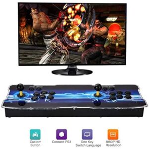 SeeKool 3D Pandora X Arcade Game Console, 1920×1080 Full HD 4 Players Max Arcade Machine with 2350 Games, Support Extended TF Card& USB Disk to Enjoy More Games, for PC / Laptop / TV / PS3