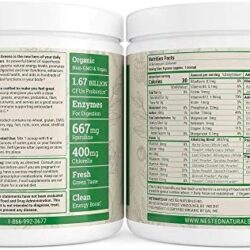 Super Greens | #1 Green Superfood Powder | 100% USDA Organic Non-GMO Vegan Supplement | 30 Servings | 20+ Whole Foods (Spirulina, Wheat Grass, Barley), Probiotics, Fiber & Enzymes (Original)