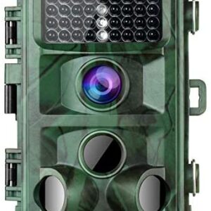 TOGUARD Trail Camera 14MP 1080P Game Cameras with Night Vision Motion Activated Waterproof Wildlife Hunting Cam 120° Detection with 0.3s Trigger Speed 2.4″ LCD IR LEDs