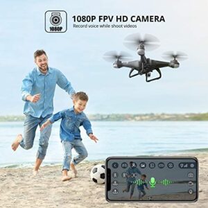 Holy Stone HS110G GPS FPV Drone with 1080P HD Live Video Camera for Adults and Kids, RC Quadcopter with GPS Auto Return Home, Auto Hover and Follow Me Mode, Long Flight Time, Easy to Fly for Beginners