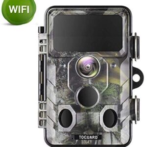 TOGUARD WiFi Trail Camera 20MP 1296P Hunting Camera with Night Vision Motion Activated IP66 Waterproof for Outdoor Wildlife Game Camera