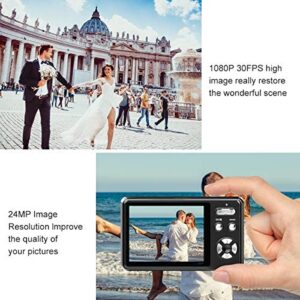 24 Mega Pixels 2.4″ LCD Rechargeable HD Digital Camera Compact Camera Pocket Digital Cameras with 3X Zoom for Students/Adults
