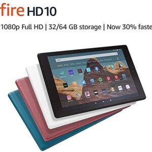 Fire HD 10 Tablet (10.1″ 1080p full HD display, 32 GB) – Black