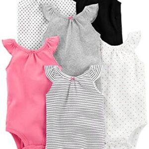 Simple Joys by Carter’s Baby Girls’ 6-Pack Sleeveless Bodysuit