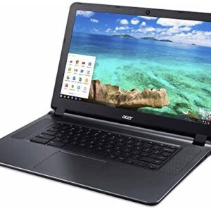(Renewed) Acer Flagship CB3-532 15.6 inches HD Premium Chromebook – Intel Dual-Core Celeron N3060 up to 2.48GH.z, 2GB RAM, 16GB SSD, Wireless AC, HDMI, USB 3.0, Webcam, Chrome OS