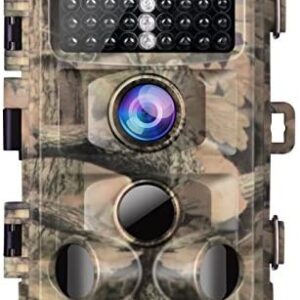 【2020 Upgrade】Campark Trail Camera-Waterproof 16MP 1080P Game Hunting Scouting Cam with 3 Infrared Sensors for Wildlife Monitoring with 120°Detecting Range Motion Activated Night Vision 2.4” LCD 42pcs